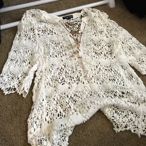 See through lace cover up!